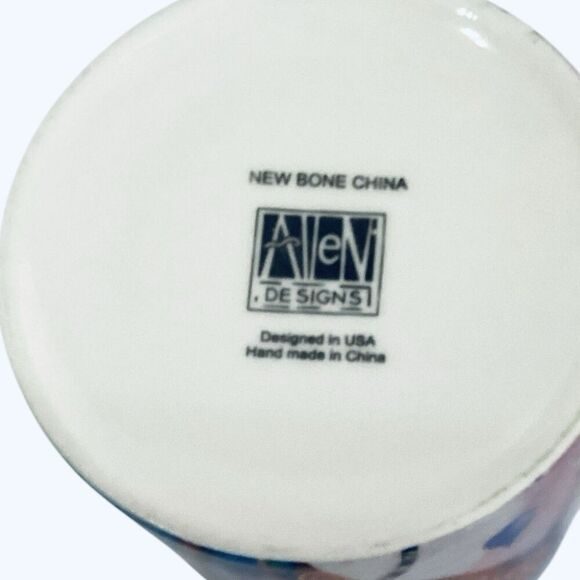 Abstract Cat and Fish Coffee Mug Tea Cup by Michelle Allen Designs Bone China - Picture 4 of 8